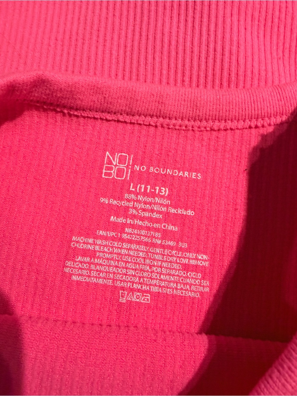 Set of 2 Ribbed Tank Top - Pink & Light Blue - Picture 4 of 5